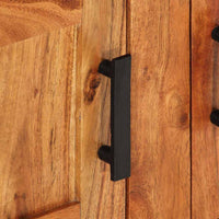 vidaXL Credenza Marrone 100 x 30 x 50 cm legno massello di acacia