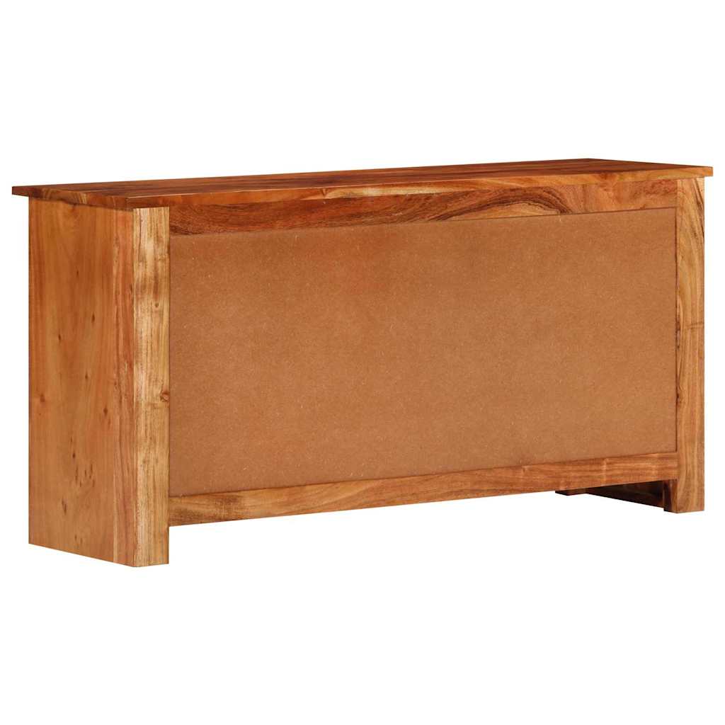 vidaXL Credenza Marrone 100 x 30 x 50 cm legno massello di acacia