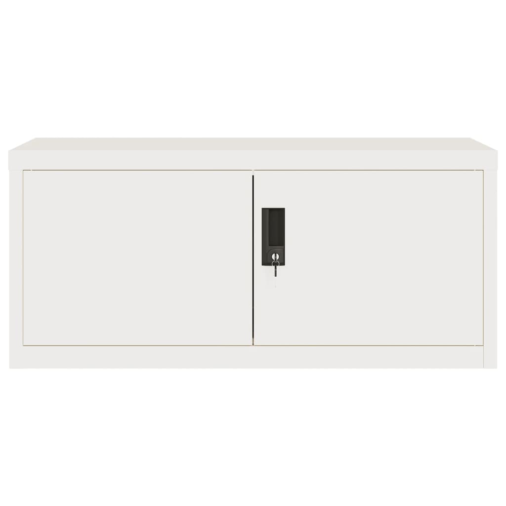 Armadio Classificatore Bianco 90x40x220 cm in Acciaio 3188314