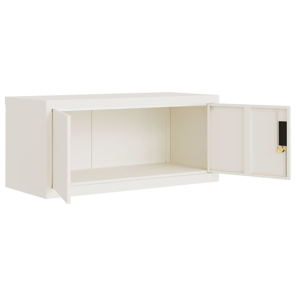 Armadio Classificatore Bianco 90x40x220 cm in Acciaio 3188314