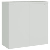 Armadio Classificatore Grigio Chiaro 90x40x130 cm in Acciaio 3188317