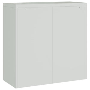 Armadio Classificatore Grigio Chiaro 90x40x130 cm in Acciaio 3188317