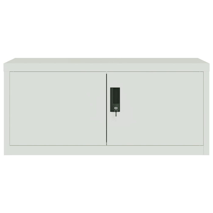 Armadio Classificatore Grigio Chiaro 90x40x145 cm in Acciaio 3188318