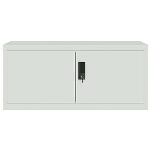 Armadio Classificatore Grigio Chiaro 90x40x180 cm in Acciaio 3188319