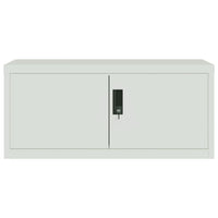 Armadio Classificatore Grigio Chiaro 90x40x180 cm in Acciaio 3188319