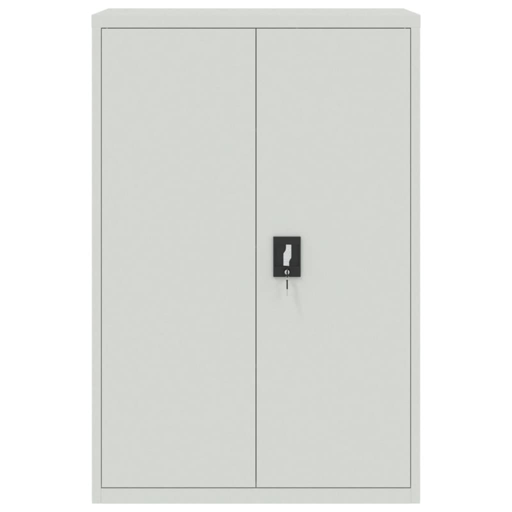 Armadio Classificatore Grigio Chiaro 90x40x180 cm in Acciaio 3188319