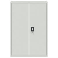Armadio Classificatore Grigio Chiaro 90x40x180 cm in Acciaio 3188319