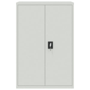Armadio Classificatore Grigio Chiaro 90x40x180 cm in Acciaio