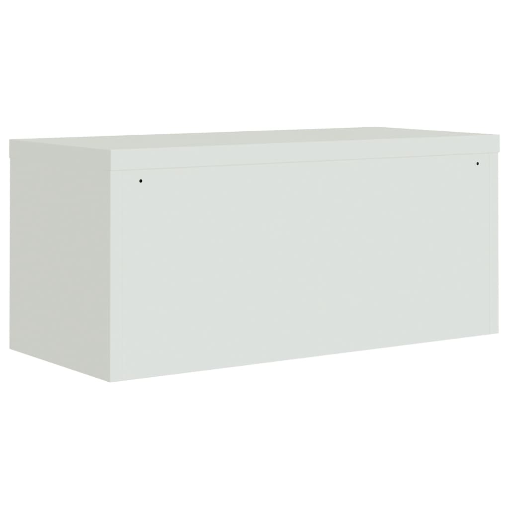 Armadio Classificatore Grigio Chiaro 90x40x220 cm in Acciaio 3188320