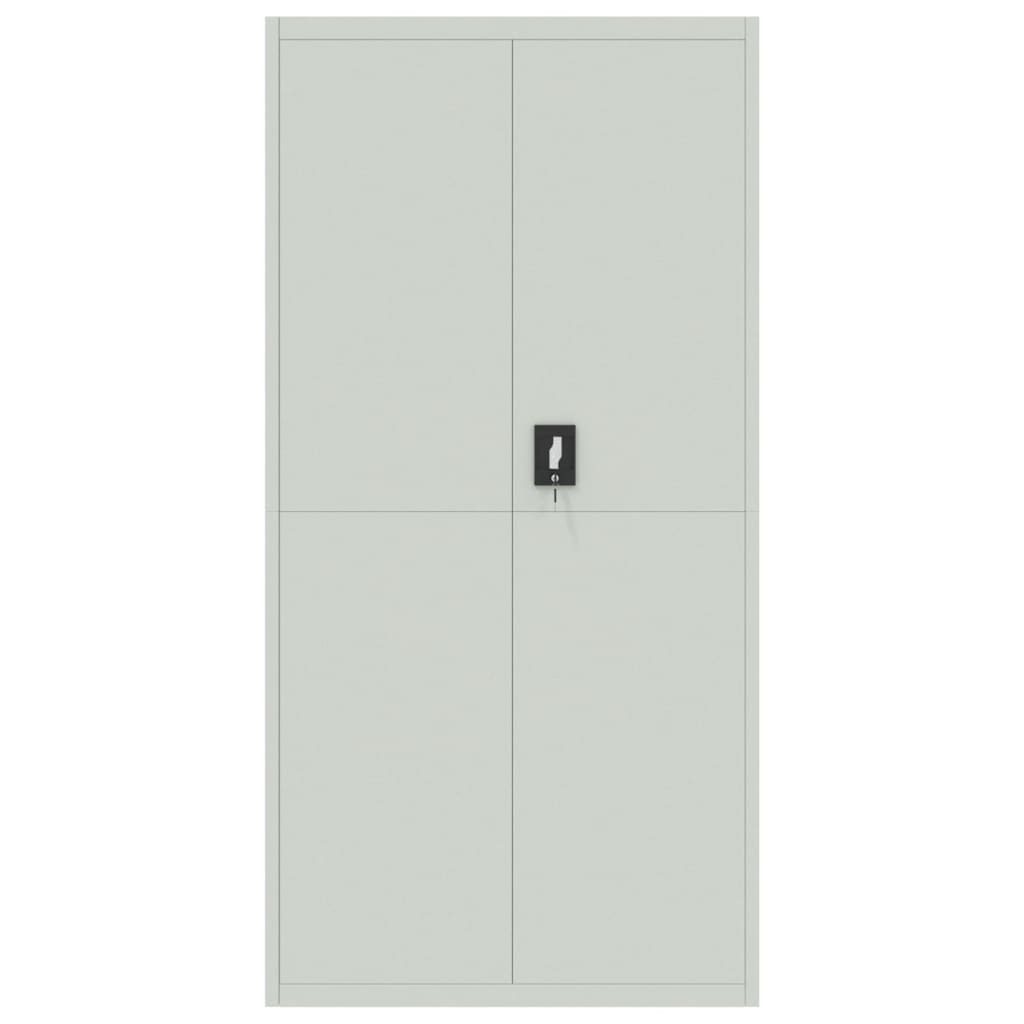 Armadio Classificatore Grigio Chiaro 90x40x220 cm in Acciaio 3188320