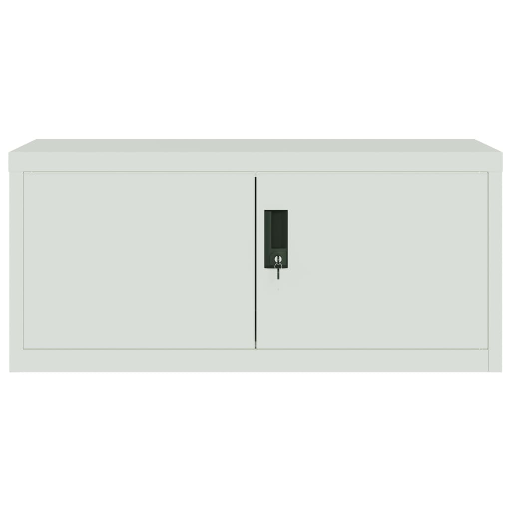 Armadio Classificatore Grigio Chiaro 90x40x240 cm in Acciaio 3188321