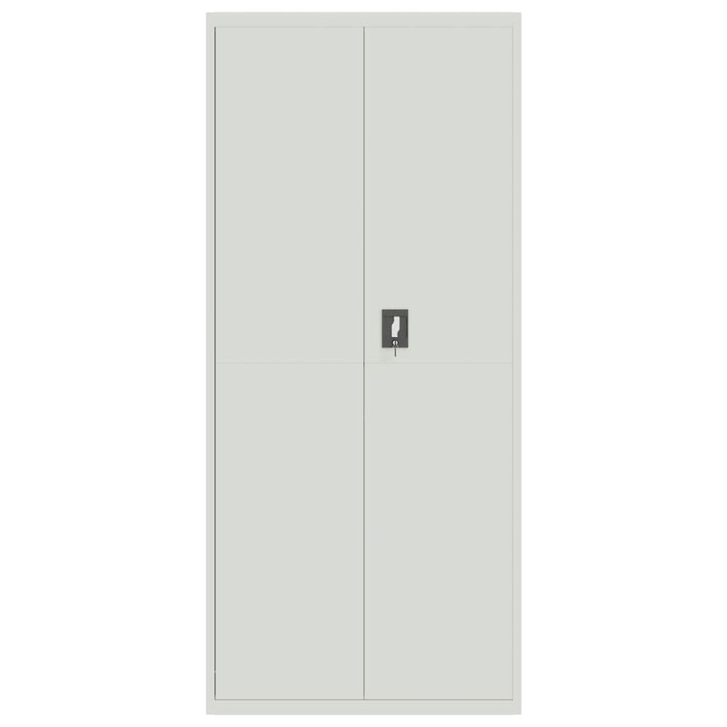 Armadio Classificatore Grigio Chiaro 90x40x240 cm in Acciaio 3188321