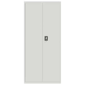 Armadio Classificatore Grigio Chiaro 90x40x240 cm in Acciaio 3188321