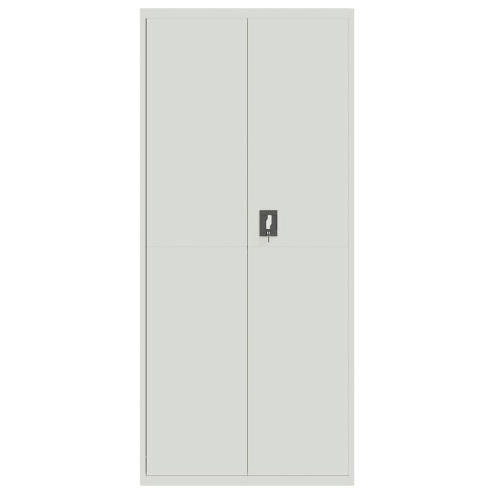 Armadio Classificatore Grigio Chiaro 90x40x240 cm in Acciaio 3188321