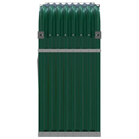 Portaceppi Verde 120x45x100 cm in Acciaio Zincato 364543