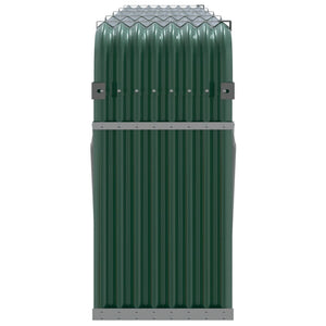 Portalegna Verde 300x45x100 cm Acciaio Zincato 364546