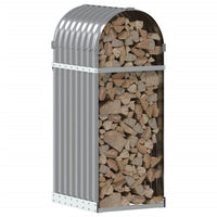 Portalegna trasparente 40 x 45 x 100 cm acciaio zincato grigio 02_0043817