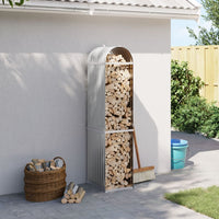 Portaceppi Grigio Chiaro 40x45x170 cm in Acciaio Zincatocod mxl 108996