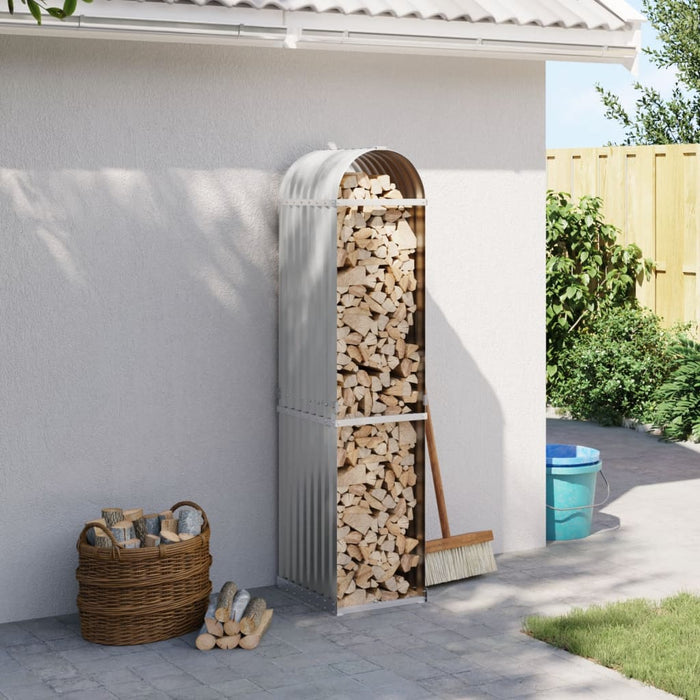 Portaceppi Grigio Chiaro 40x45x170 cm in Acciaio Zincatocod mxl 108996