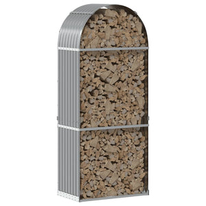 Portaceppi Grigio Chiaro 80x45x190 cm in Acciaio Zincato 364550