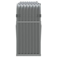 Portaceppi Grigio Chiaro 180x45x100 cm in Acciaio Zincato 364554