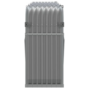 Portalegna trasparente 234 x 45 x 100 cm acciaio zincato grigio 02_0043813