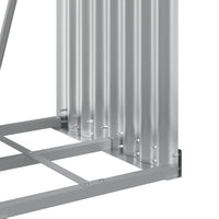 Portalegna-Scaffale per Legna Antracite 40x45x100 cm Acciaio Zincato