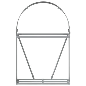 Portalegna Antracite 80x45x120 cm Acciaio Zincato 364559