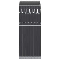 Portalegna-Scaffale per Legna Antracite 80x45x120 cm Acciaio Zincato