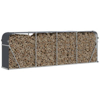 Portalegna 300 x 45 x 100 cm acciaio zincato antracite 02_0043769