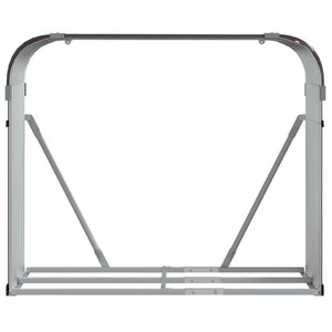 Portalegna 120 x 45 x 100 cm acciaio zincato marrone 02_0043755