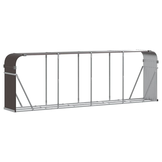 Portaceppi Marrone 300x45x100 cm in Acciaio Zincatocod mxl 109106