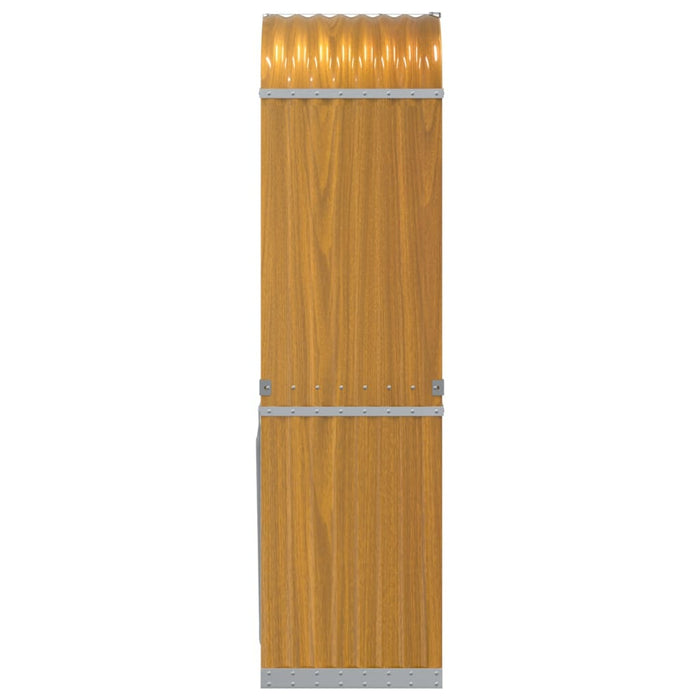 Portaceppi Marrone Chiaro 40x45x170 cm in Acciaio Zincato 364578