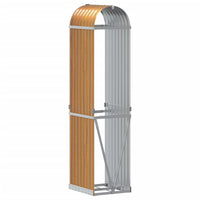 Portaceppi Marrone Chiaro 40x45x170 cm in Acciaio Zincato 364578