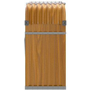 Portalegna trasparente 120 x 45 x 100 cm acciaio zincato marrone 02_0043806