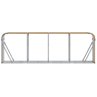 Portaceppi Marrone Chiaro 300x45x100 cm in Acciaio Zincato 364586