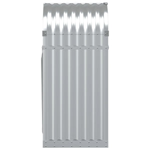 Portalegna Silver 40 x 45 x 100 cm acciaio zincato Silver 02_0043795