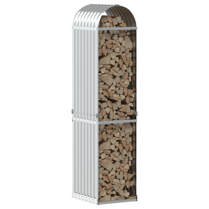 Portalegna Silver 40 x 45 x 170 cm acciaio zincato Silver 02_0043796