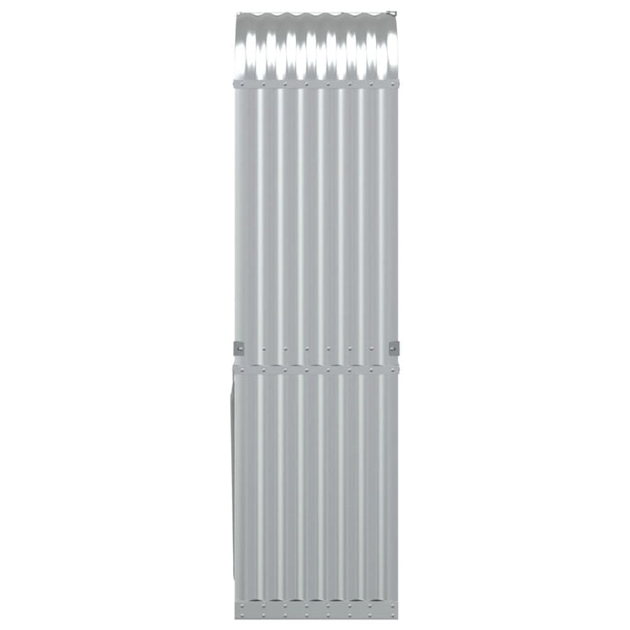 Portalegna Silver 40 x 45 x 170 cm acciaio zincato Silver 02_0043796