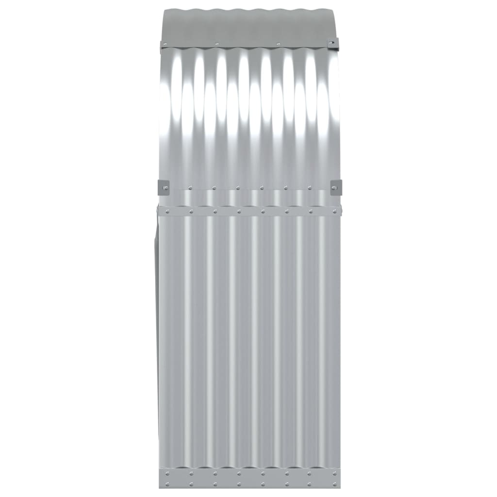 Portalegna Silver 80 x 45 x 120 cm acciaio zincato Silver 02_0043797