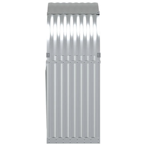 Portalegna Silver 80 x 45 x 120 cm acciaio zincato Silver 02_0043797