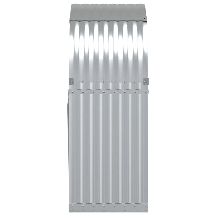 Portalegna Silver 80 x 45 x 120 cm acciaio zincato Silver 02_0043797