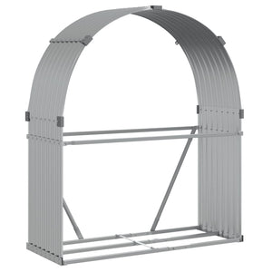 Portaceppi Argento 120x45x140 cm in Acciaio Zincato