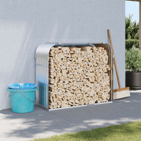 Portaceppi Argento 120x45x100 cm in Acciaio Zincato 364593