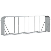 Portaceppi Argento 300x45x100 cm in Acciaio Zincatocod mxl 85145