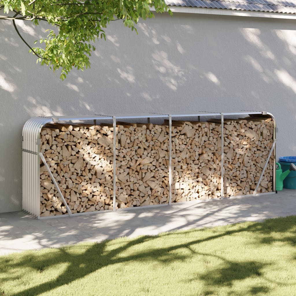 Portaceppi Argento 300x45x100 cm in Acciaio Zincatocod mxl 85145