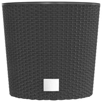 Fioriera con Interno Rimovibile Antracite 15 / 15,3 L PP Rattan 364684