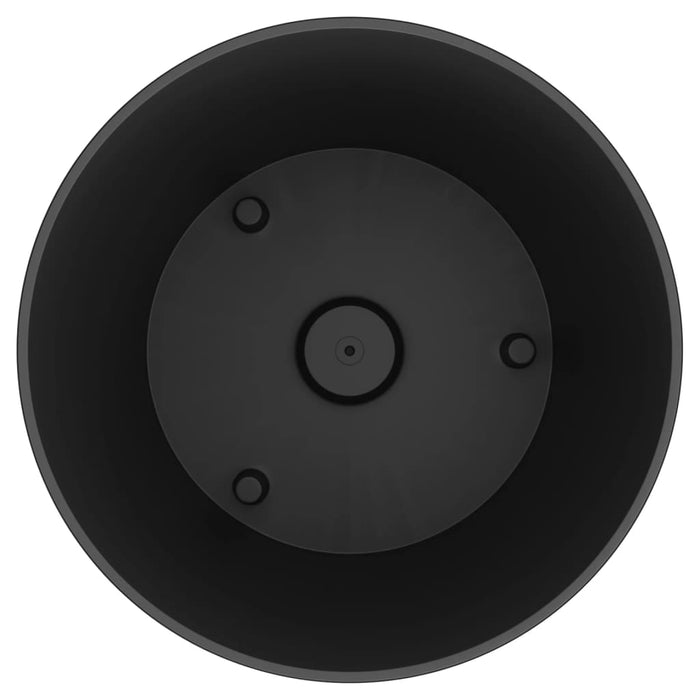 Fioriera con Interno-Vaso-Contenitore per Piante Rimovibile Bianca 15 / 15,3 L PP Rattan