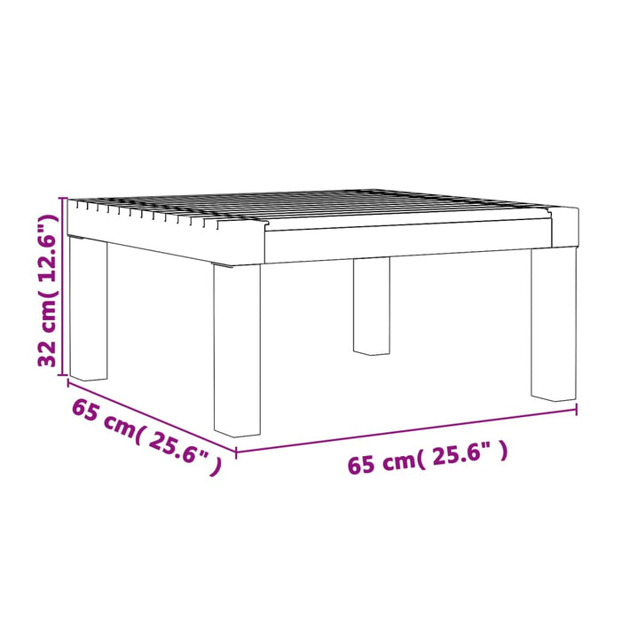 Lettino Prendisole con Cuscini Antracite in PP 364723
