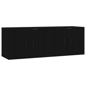 Mobili Porta TV a Parete 2 pz Nero 57x34,5x40 cm 3188335